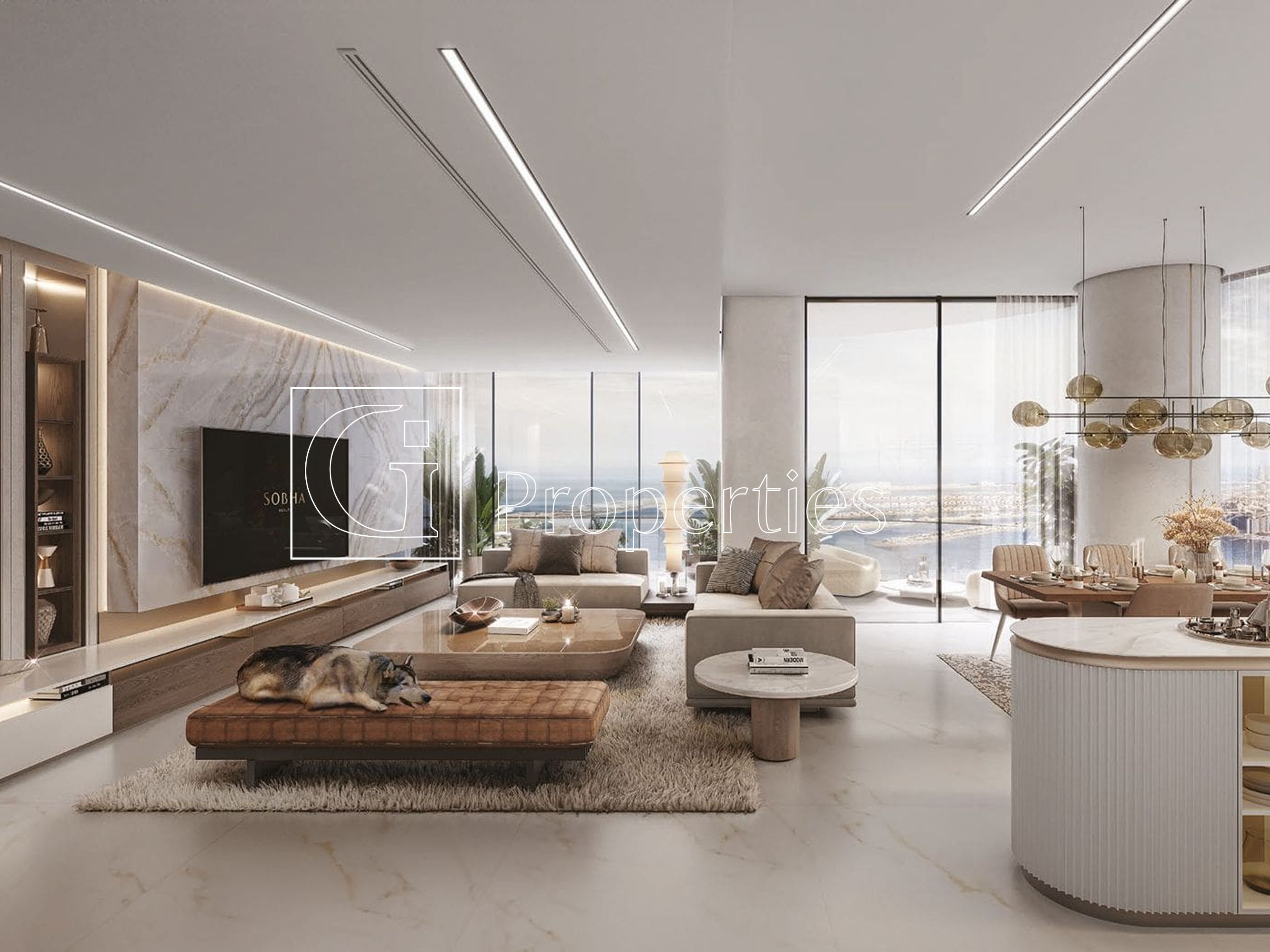 1BR | High Floor | Sea View - 6