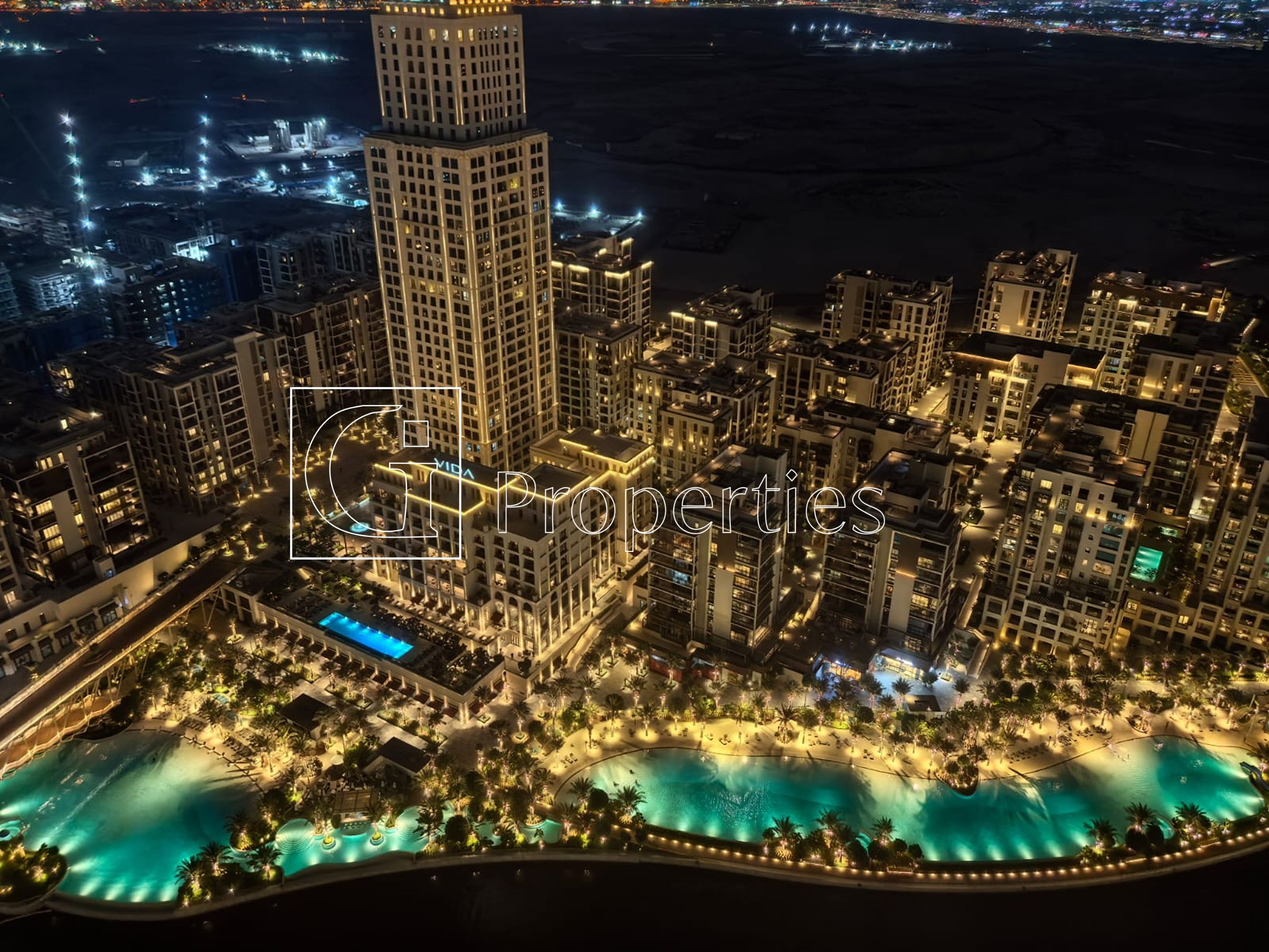 Lagoons & Canal View | Vacant | High Floor - 12
