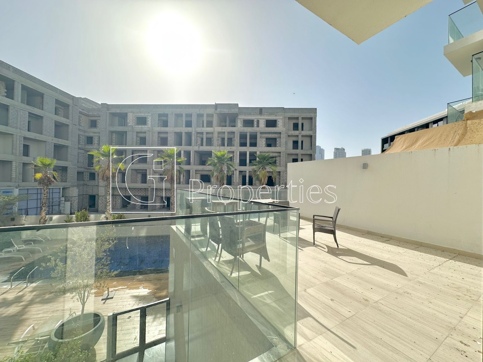 Pool View | Big Terrace | Spacious Studio - 8
